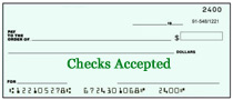 personal checks accepted